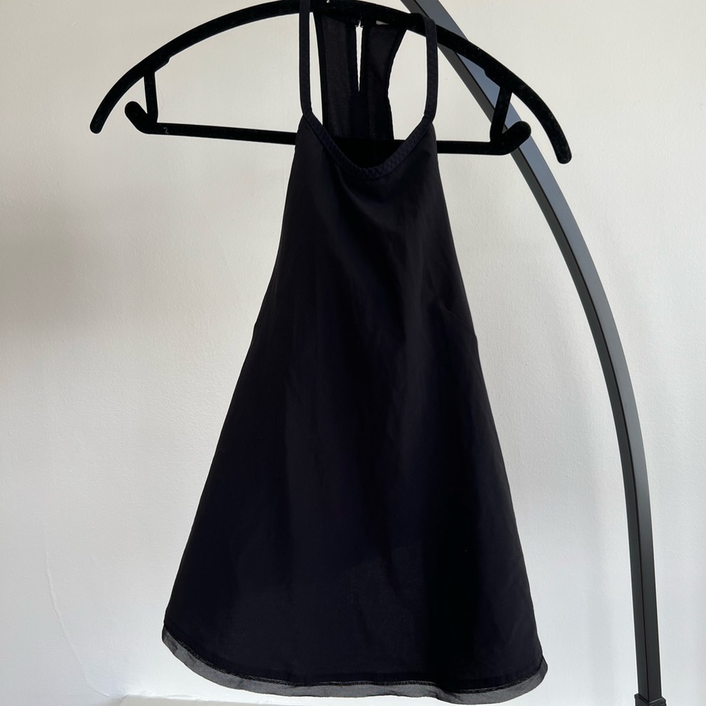 Lululemon black halter workout top - worn once - in great condition